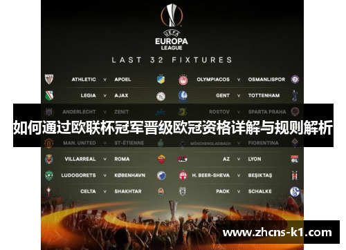 如何通过欧联杯冠军晋级欧冠资格详解与规则解析